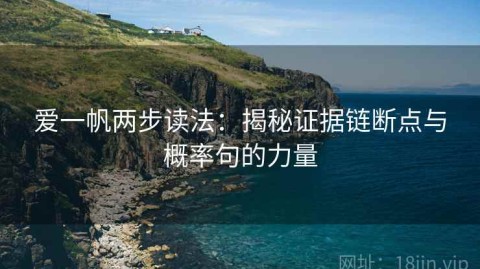 爱一帆两步读法：揭秘证据链断点与概率句的力量