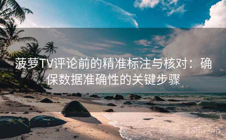 菠萝TV评论前的精准标注与核对:确保数据准确性的关键步骤 菠萝TV评论前的精准标注与核对:确保数据准确性的关键步骤