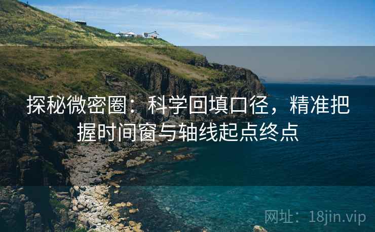 探秘微密圈:科学回填口径,精准把握时间窗与轴线起点终点 探秘微密圈:科学回填口径,精准把握时间窗与轴线起点终点